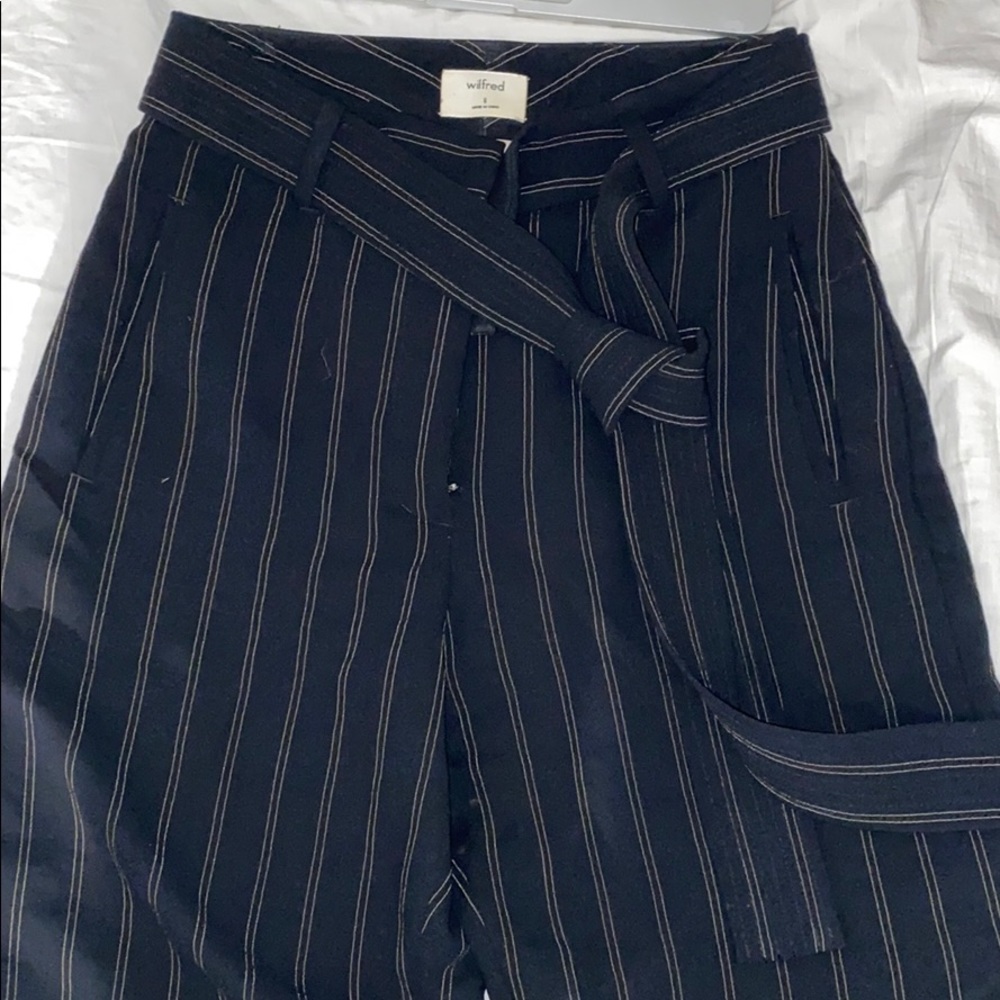 Aritzia Wilfred free tie front pants